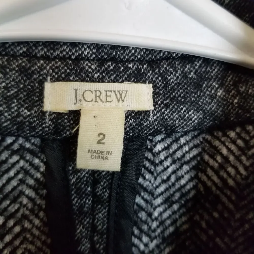 J. Crew Womens Thandie Wool Blazer Sz 2 Career Corp Dark Academia Preppy Capsule - Picture 7 of 9